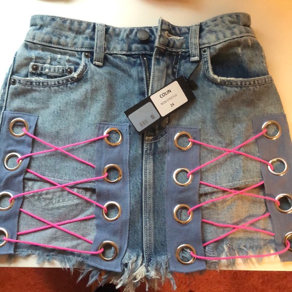 LF carmar jean skirt - Picture 2 of 4